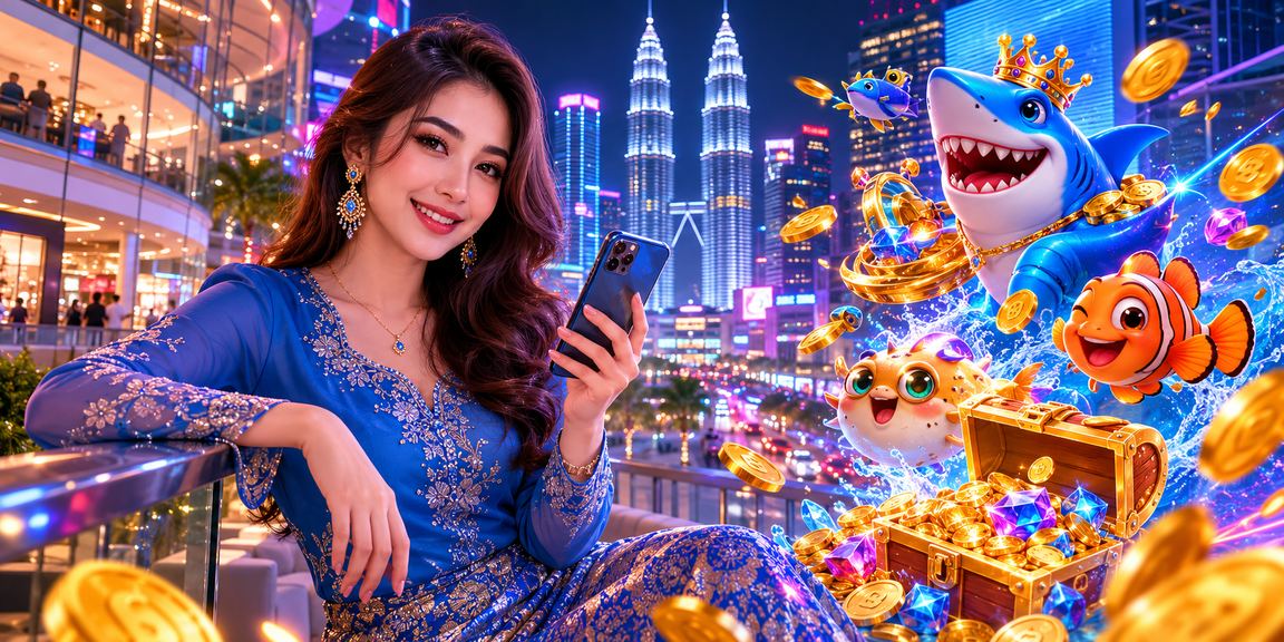 Pemain game memancing berjubah baju kurung di Kuala Lumpur bermain melalui kiss4d
